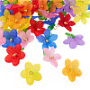 48Pcs 12 Styles Frosted Acrylic Pendants PALLOY-TA0002-52-3