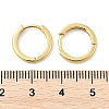 Brass Huggie Hoop Earrings EJEW-F245-06G-4