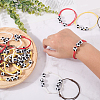 24Pcs 4 Colors Adjustable Waxed Nylon Thread Braided Beads Bracelets BJEW-GF0001-33-7