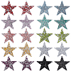 20Pcs 10 Colors Plastic Clothing Patches FIND-GF0008-92-1-7