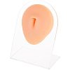 Soft Silicone Belly Button Flexible Model Body Part Displays with Acrylic Stands ODIS-WH0002-21-1