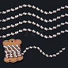 Alloy & Crystal Rhinestone & Plastic Pearl Bead Chains LCHA-TA0001-01-3