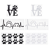 SUPERFINDINGS 6Sheets 6 Style Waterproof PET Decoration Sticker DIY-FH0004-48-1