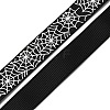 5 Yards Halloween Printed Polyester Grosgrain Ribbon OCOR-WH0047-95B-02-1