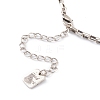 Brass Box Chain Necklaces NJEW-H206-01A-AS-2