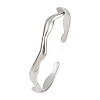 304 Stainless Steel Cuff Bangles for Women BJEW-B147-01P-2