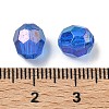 Eco-Friendly Transparent Acrylic Beads TACR-PL642-8mm-32-4