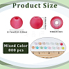 Transparent Frosted Glass Beads FGLA-PA0001-02B-2