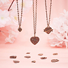 Alloy Pendants for Valentine's Day PALLOY-PH0001-06AB-4
