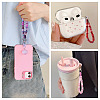 Resin Rondelle Bead with Polyester & Spandex Cord Phone Hand Strap Chains HJEW-TADJ0008-6