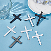 4Pcs Alloy Self-adhesion Car Stickers AJEW-CP0011-33-4