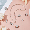5Pcs 5 Styles Stainless Steel Bayonet Clasps STAS-HS0001-61-5
