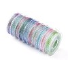 10 Rolls 3-Ply Metallic Polyester Threads MCOR-YW0001-03B-1