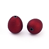 Rubberized Style Acrylic Beads MACR-Q197-X02-2