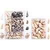 SUPERFINDINGS 140Pcs 2 Style Natural Shell Beads SSHEL-FH0001-08-1