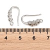 Brass Rhinestone Earring Hooks KK-C261-01E-P-3