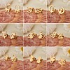 9 Pairs 9 Style 316 Surgical Stainless Steel Cute Kitty Stud Earrings for Women JE933A-4