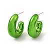 Donut Acrylic Stud Earrings EJEW-P251-31-2