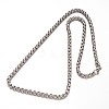 304 Stainless Steel Box Chains Necklaces NJEW-O066-23-2