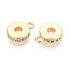 Brass Micro Pave Clear Cubic Zirconia Tube Bails X-KK-S354-167-NF-2