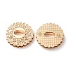 Flat Round Zinc Alloy with Rhinestones Bag Twist Lock Clasps PALLOY-A068-03LG-2