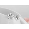 Flower Real Platinum Plated Fashion Eco-Friendly Alloy Micro Pave Cubic Zirconia Stud Earrings EJEW-AA00100-P-3