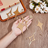 6Pcs Iron Hanging Ornaments HJEW-WH0036-94-3