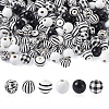 180Pcs 6 Style Natural Wood Beads WOOD-BT0001-09-1