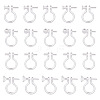 ARRICRAFT 80Pcs 4 Styles Plastic Clip-on Earring Findings KY-AR0001-29-1