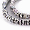 Electroplated Natural Lava Rock Beads Strands G-T114-69-4