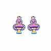 Rack Plating Rainbow Color Alloy Pendantsd PALLOY-S180-375-2