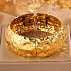 Textured 304 Stainless Steel Hinged Bangles for Women WG45BC2-03-1