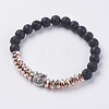 Synthetic Hematite Stretch Bracelets BJEW-I241-23B-1