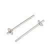 Tarnish Resistant 304 Stainless Steel Stud Earring Findings STAS-Q036-1-2