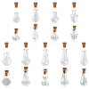 9Pcs 9 Styles Glass Bottles AJEW-YW0002-17-1