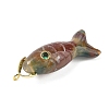 Natural Indian Agate Carved Pendants G-P599-07G-07-2