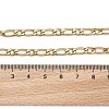 Ion Plating(IP) 304 Stainless Steel Figaro Chain Bracelets BJEW-I274-03G-3
