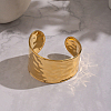 Minimalist Hammered 304 Stainless Steel Cuff Bangles PQ4514-5