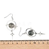 4 Pairs 4 Styles Natural Gemstone & Alloy Pendant Dangle Earrings EJEW-TA00818-6