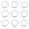 201 Stainless Steel Huggie Hoop Earring Findings STAS-P283-01D-S-2