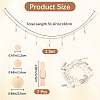 Wall Hanging Photo Display with Wooden Beads Garland AJEW-WH20011-54A-2