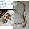 3Pcs 3 Colors Brass European Beads KK-ME0004-20-5