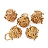 Brass Hollow Cage Pendants LS-KK-P094-14-1