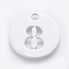 Non-Tarnish 304 Stainless Steel Pendants STAS-F233-08-P-1