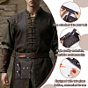Rectangle PU Leather Medieval Waist Belt Bag with 2Pcs Glass Potion Bottles AJEW-WH0696-581B-3