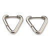 Stainless Steel Huggie Hoop Earrings EJEW-E602-01P-1