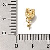 Brass Paua Shell Cup Pearl Peg Bails Pin Pendants KK-K389-148G-3