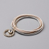 Iron Stretch Chains Multi-strand Bracelet BJEW-WH0023-07-2