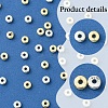 400Pcs 2 Colors CCB Plastic Beads CCB-FS0001-11-2