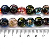 Handmade Dichroic Foil Glass Beads Strands DICH-U001-11J-2